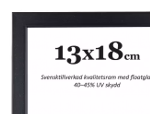 Svart smal Ram