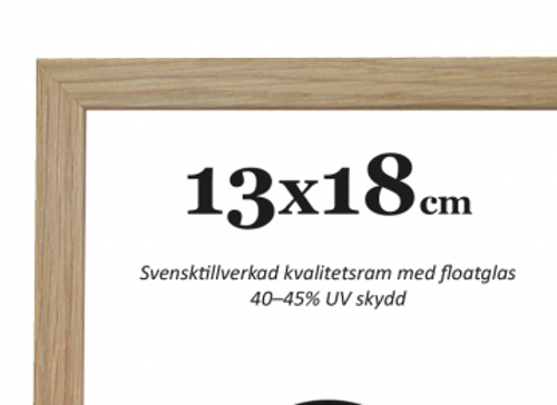 Ek smal trä ram