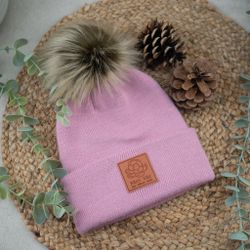 BARNMÖSSA SKOGSHAREN "KÄRT BÄR" ROSA
