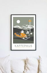 POSTER KAFFEPAUS GRÖN