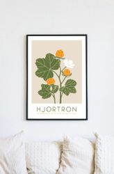 POSTER HJORTRON BEIGE
