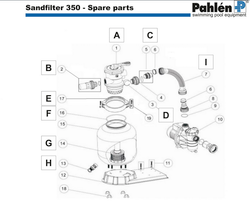 630002 - Unionskoppling 1½ tum  med siktglas till Pahlén Sandfilter 350
