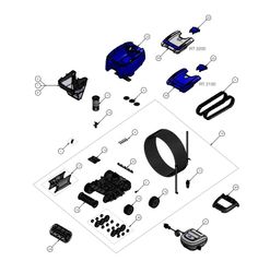 R0633300 - Utloppsventil (3st) - (Nr: 3) Poolrobot Zodiac Tornax RT2100