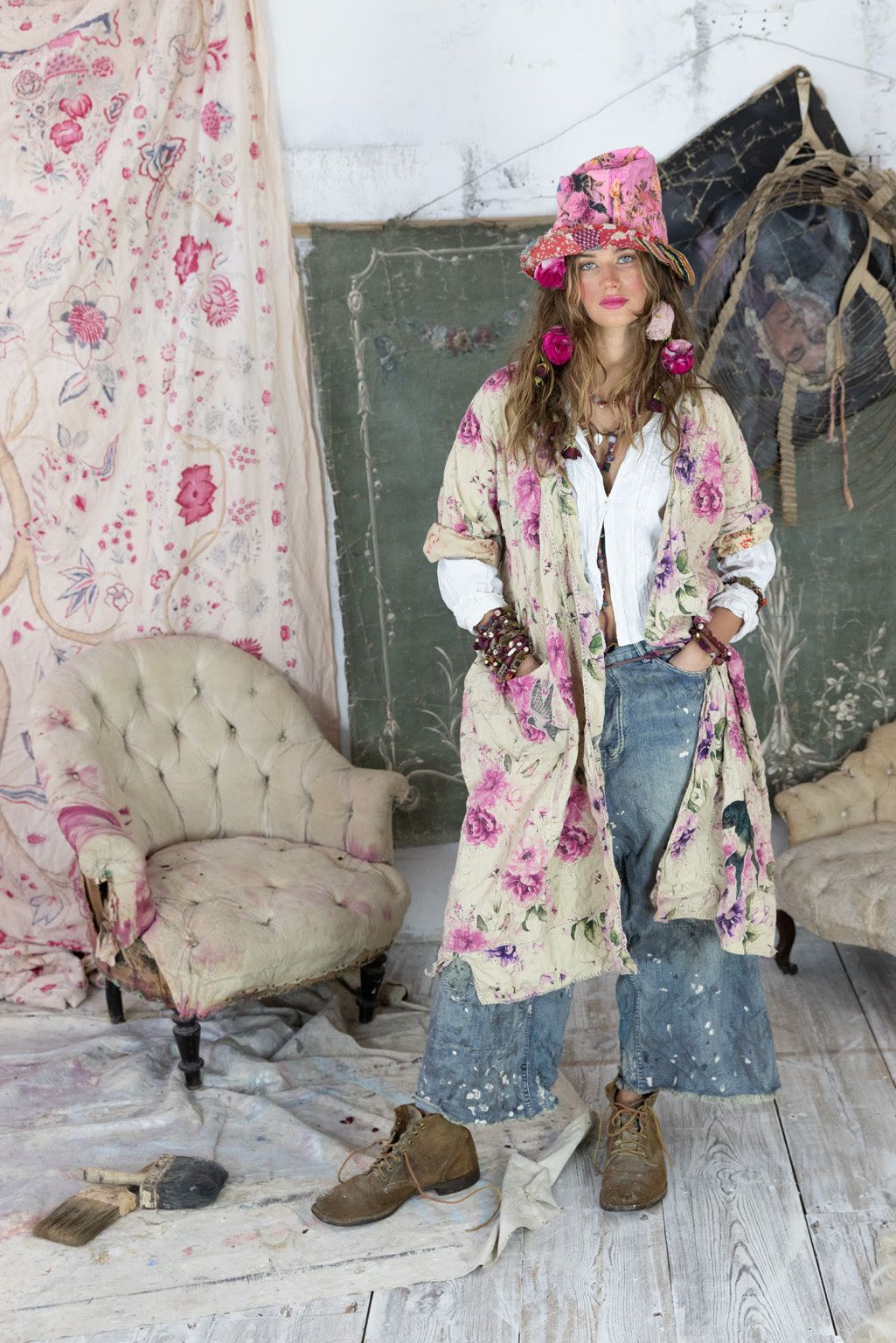 Floral Etienne Kimono