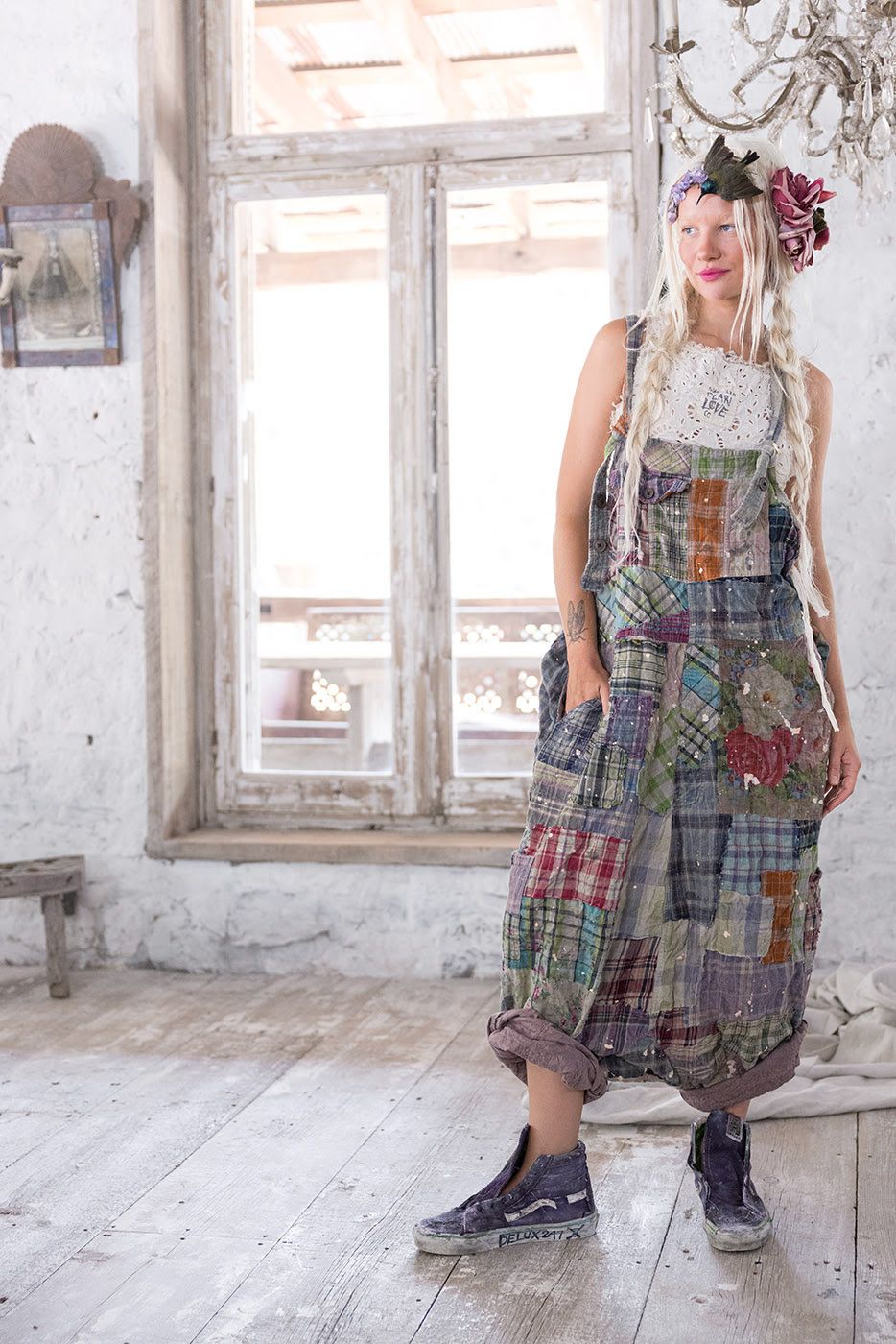 Patchwork Frankie Overalls