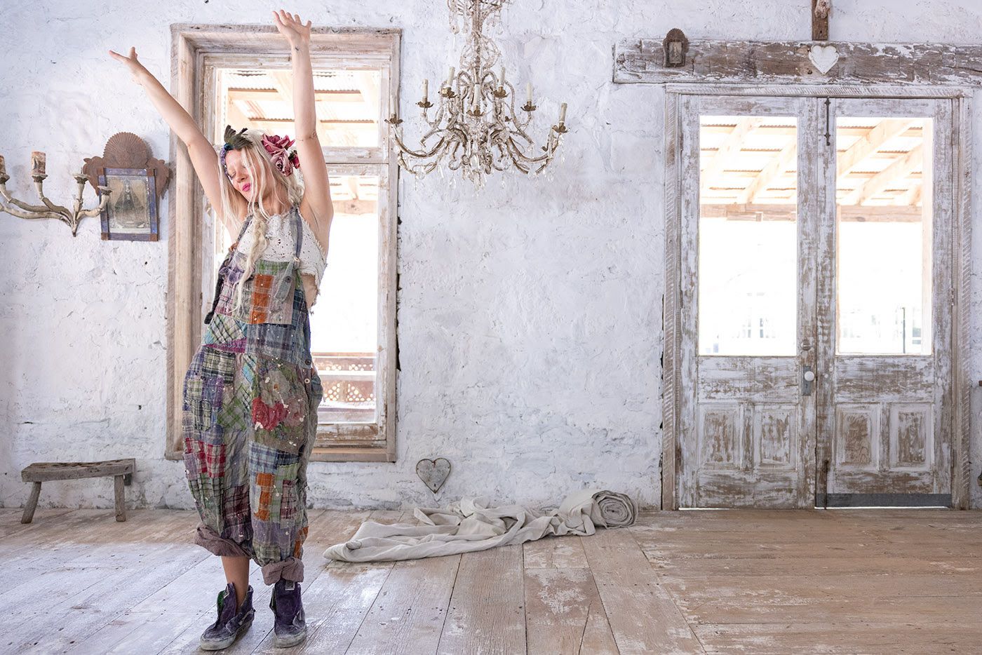 Patchwork Frankie Overalls