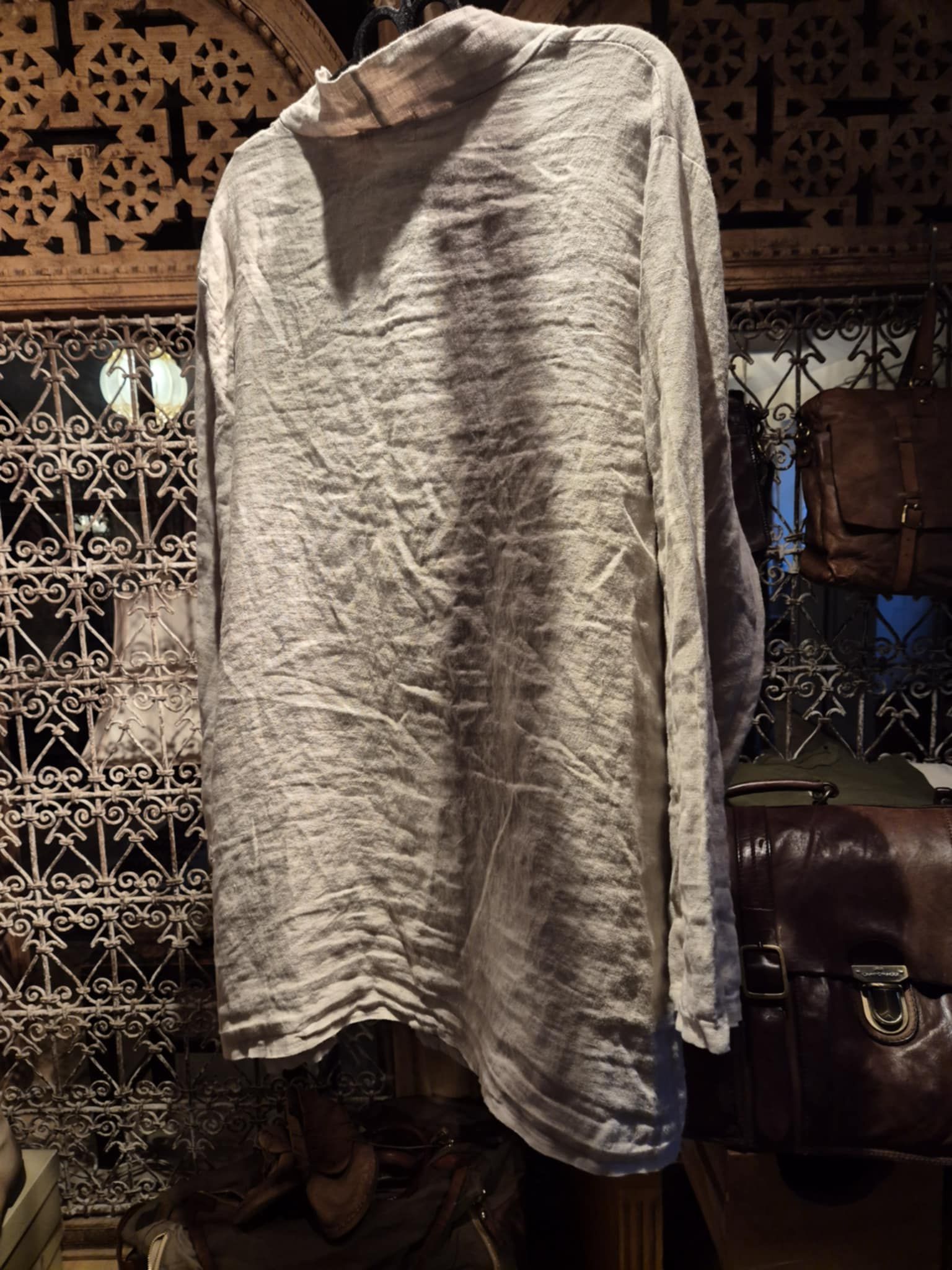 Linne kavaj beige