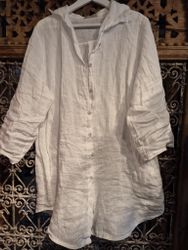 Linne skjorta offwhite