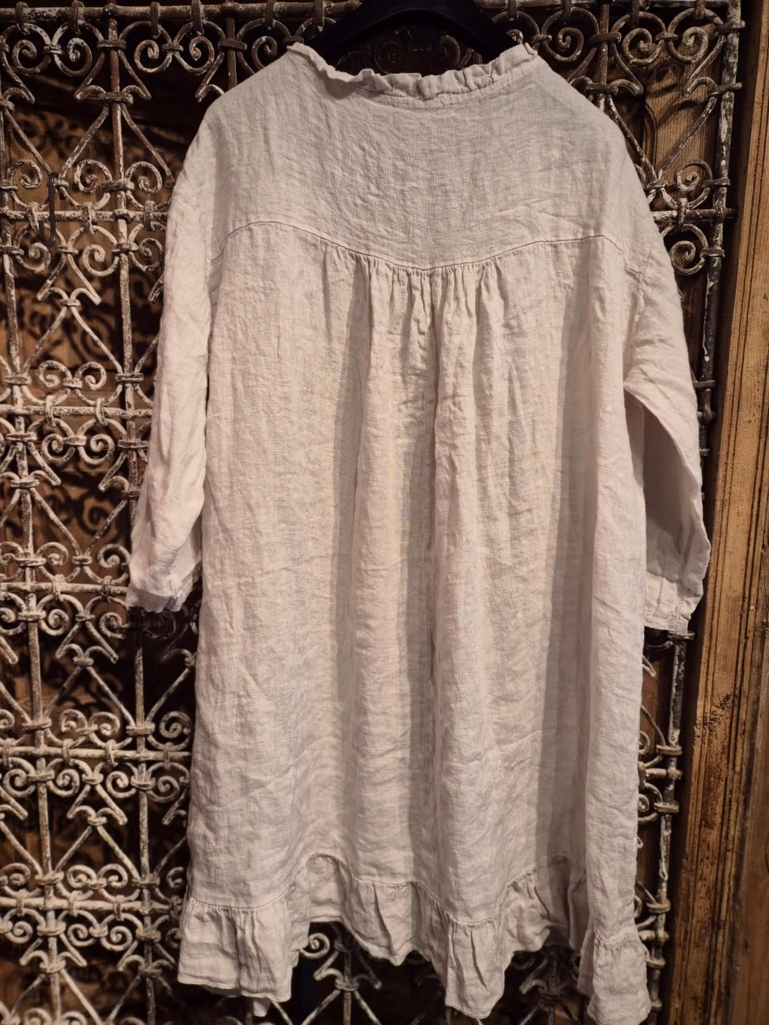 Linne tunika beige