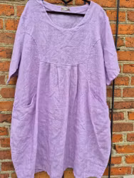 Linne tunika/klänning lila