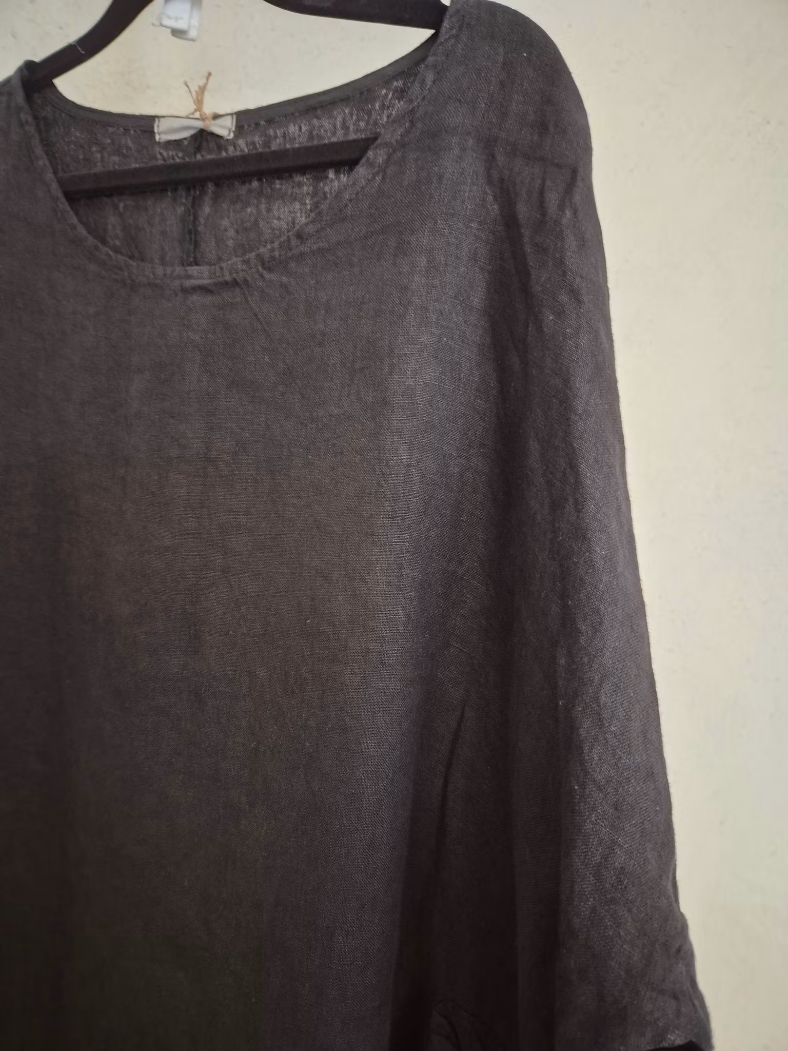 Linne klänning svart