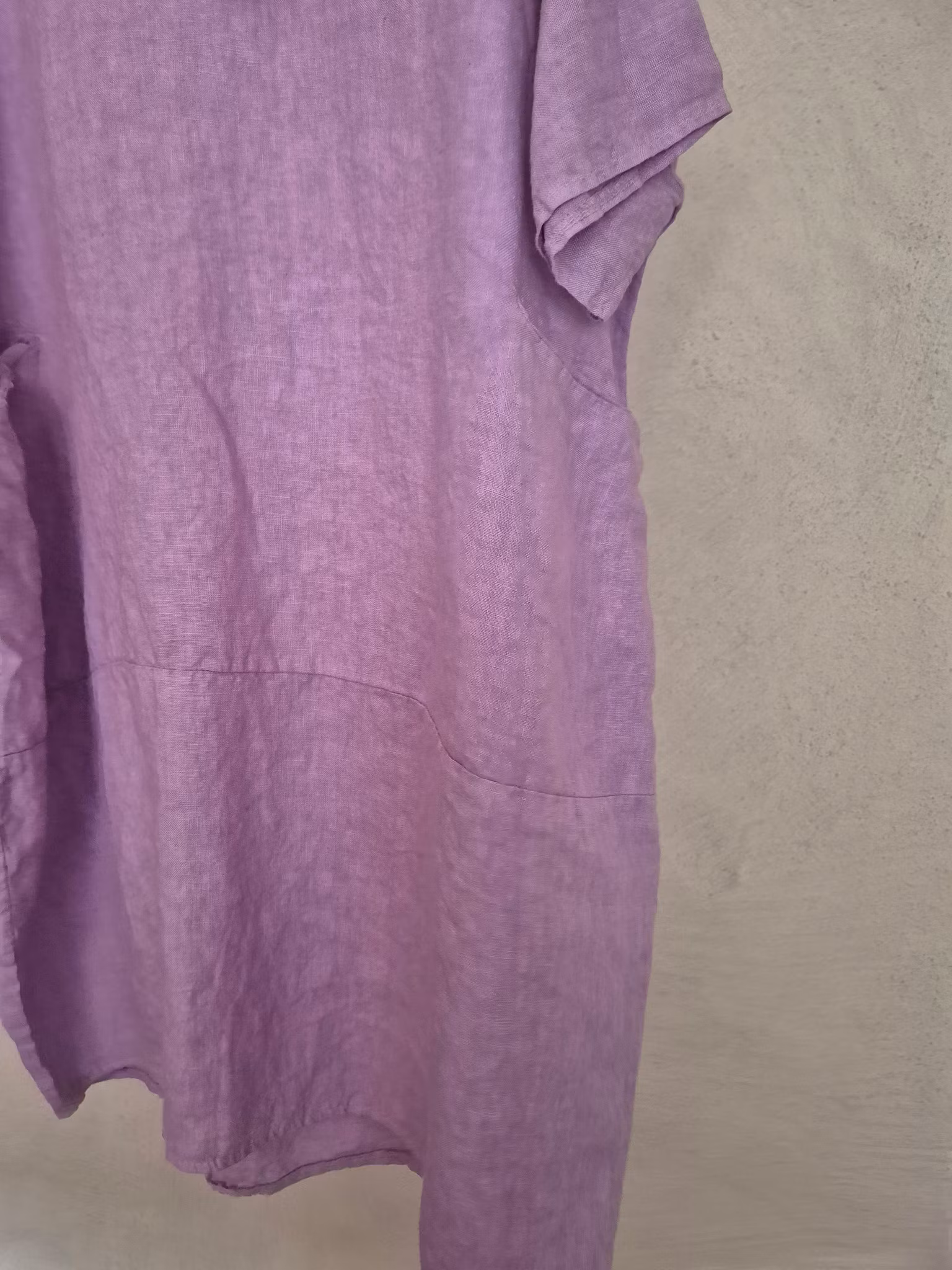 Linne klänning lila
