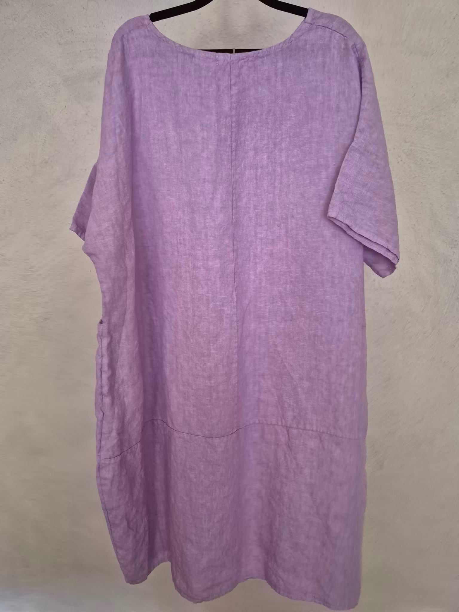 Linne klänning lila