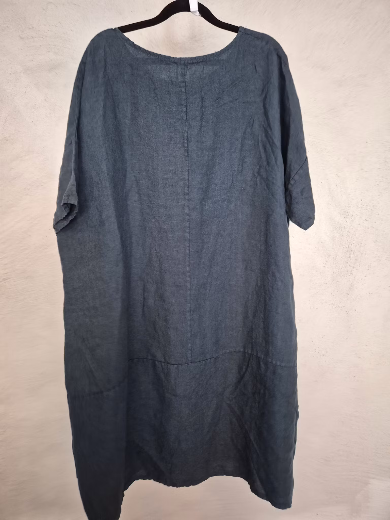 Linne klänning Petrol