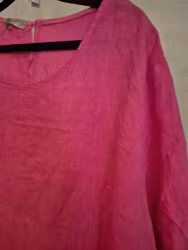 Linne tunika mörk rosa