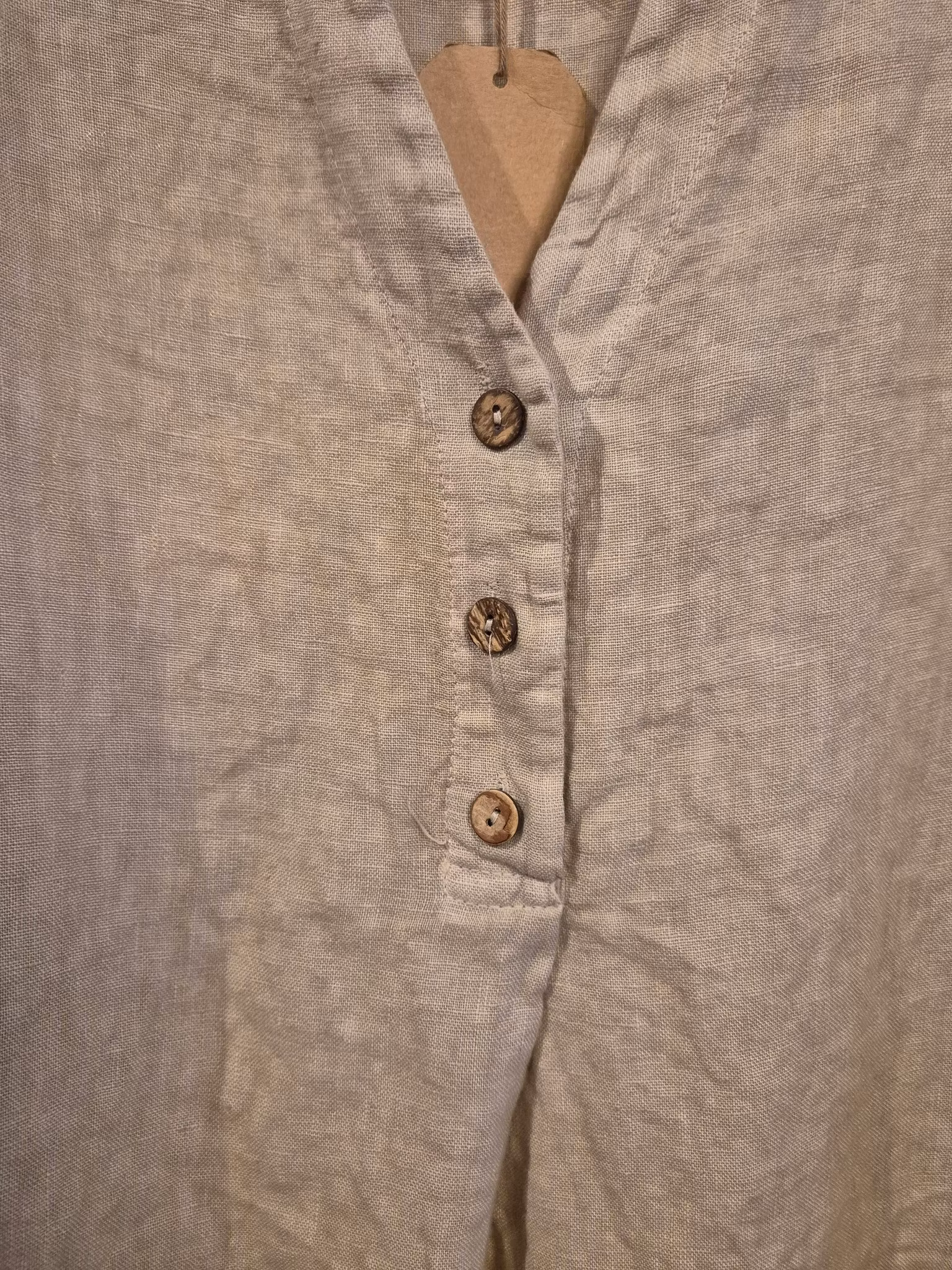 Linne skjorta linfärg