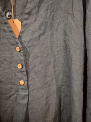 Linne skjorta Petrol