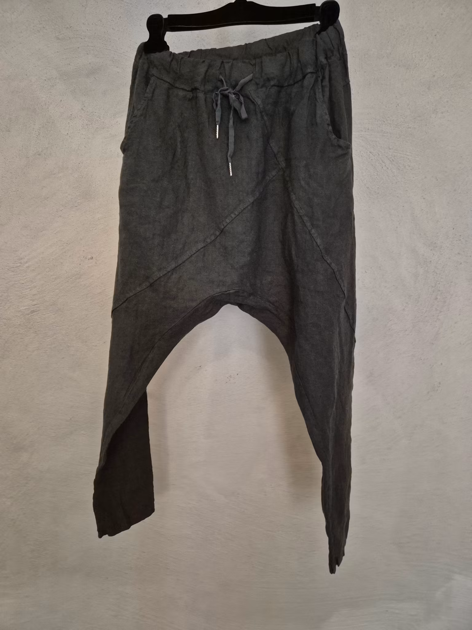 Linne bralla baggy grå