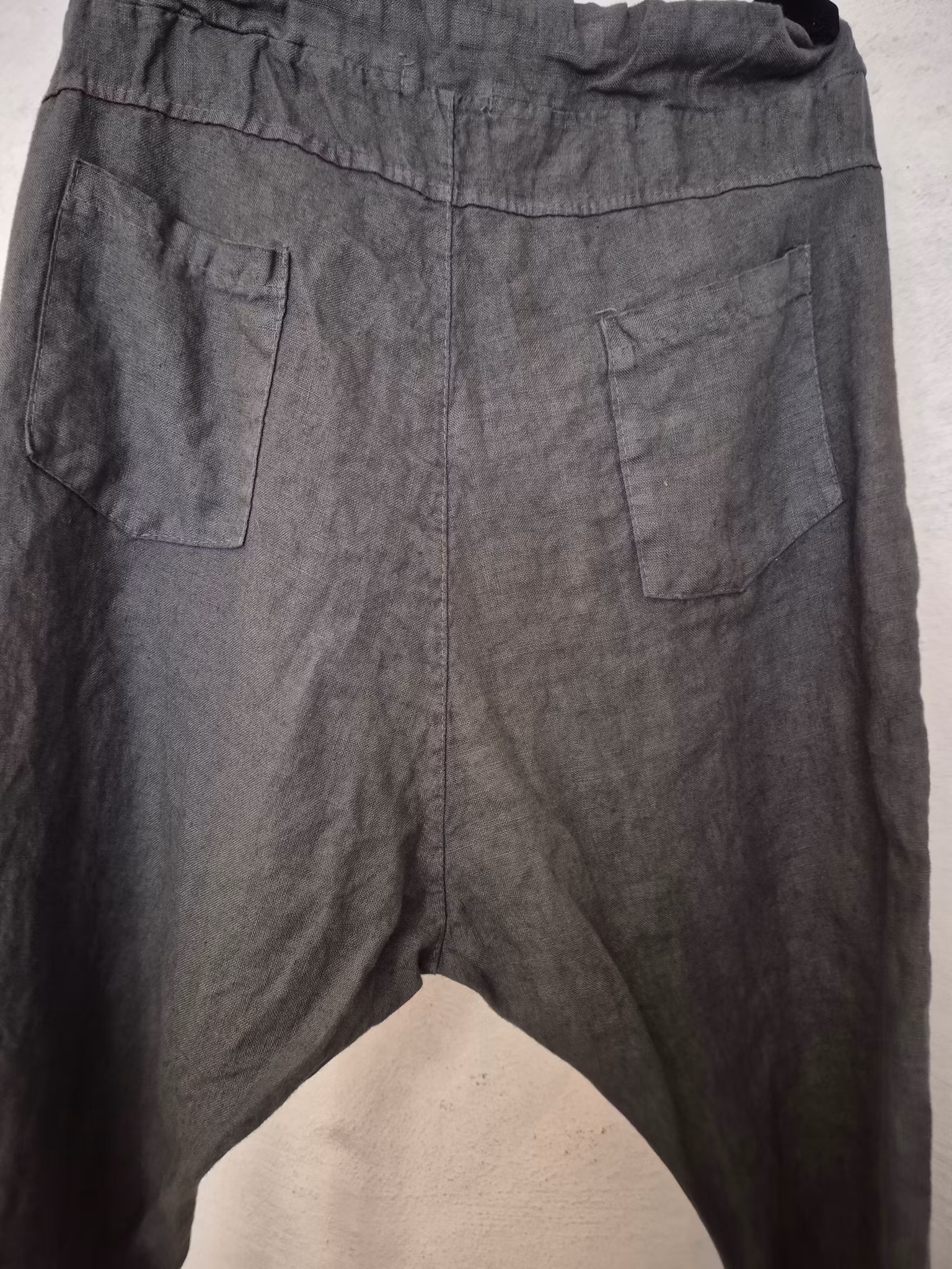 Linne bralla baggy grå