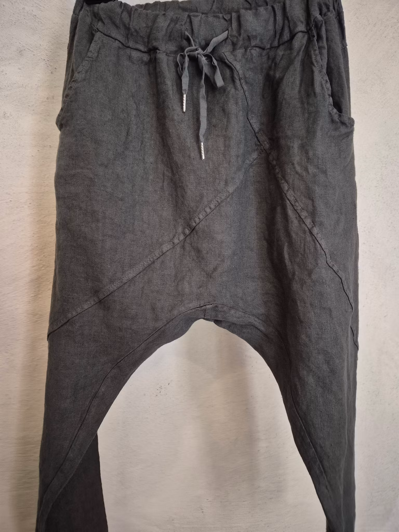 Linne bralla baggy grå