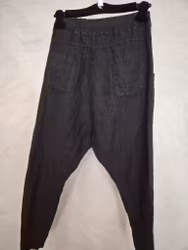 Baggy brallor i linne svart