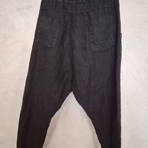 Baggy brallor i linne svart