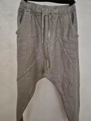 Linne bralla baggy mörk linfärg