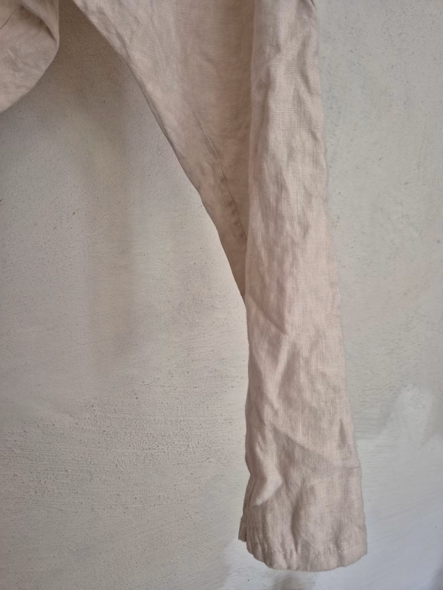 Linne bralla baggy ljus linfärg