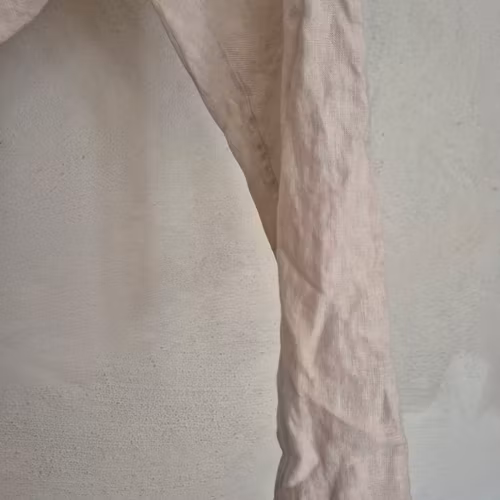 Linne bralla baggy ljus linfärg