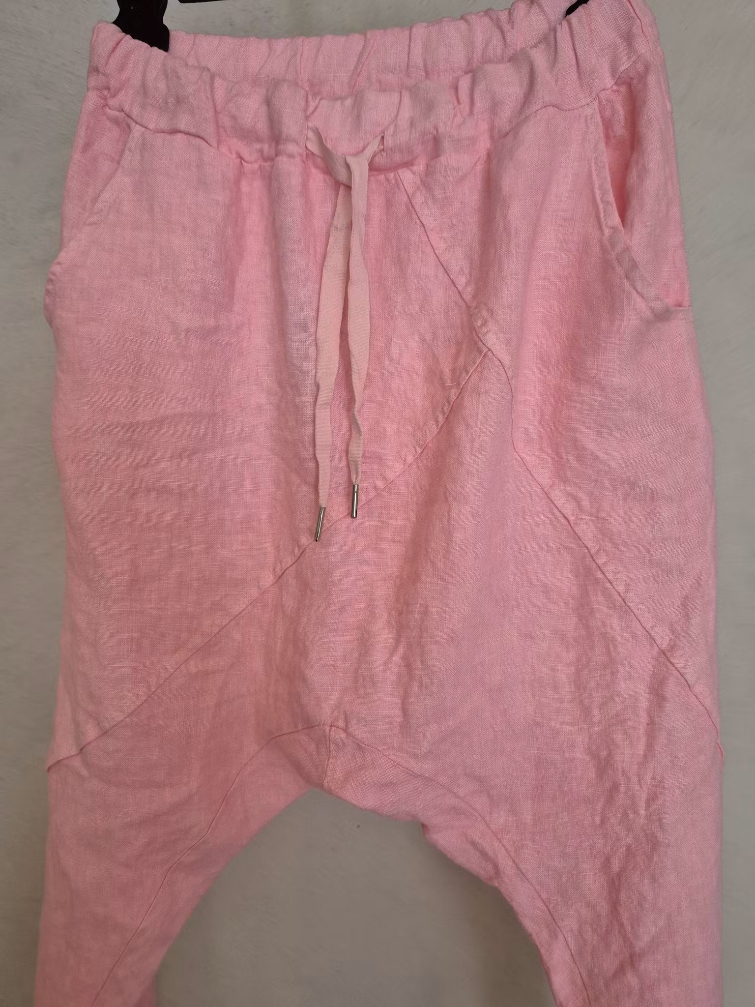 Baggy bralla i linne rosa