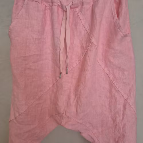 Baggy bralla i linne rosa