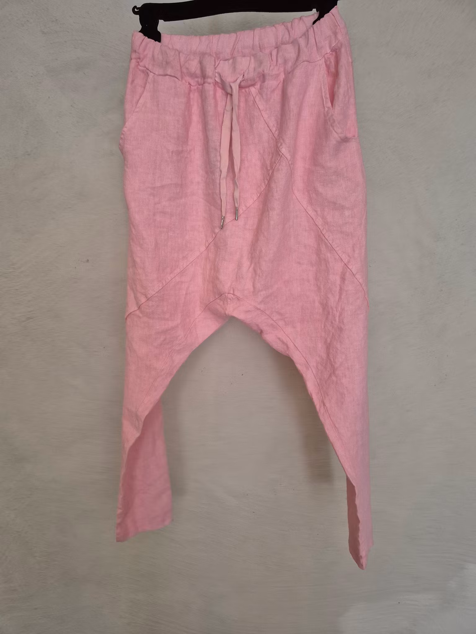 Baggy bralla i linne rosa