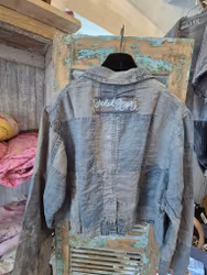 Patchwork Skies Crop Jacket - Midnight S/M