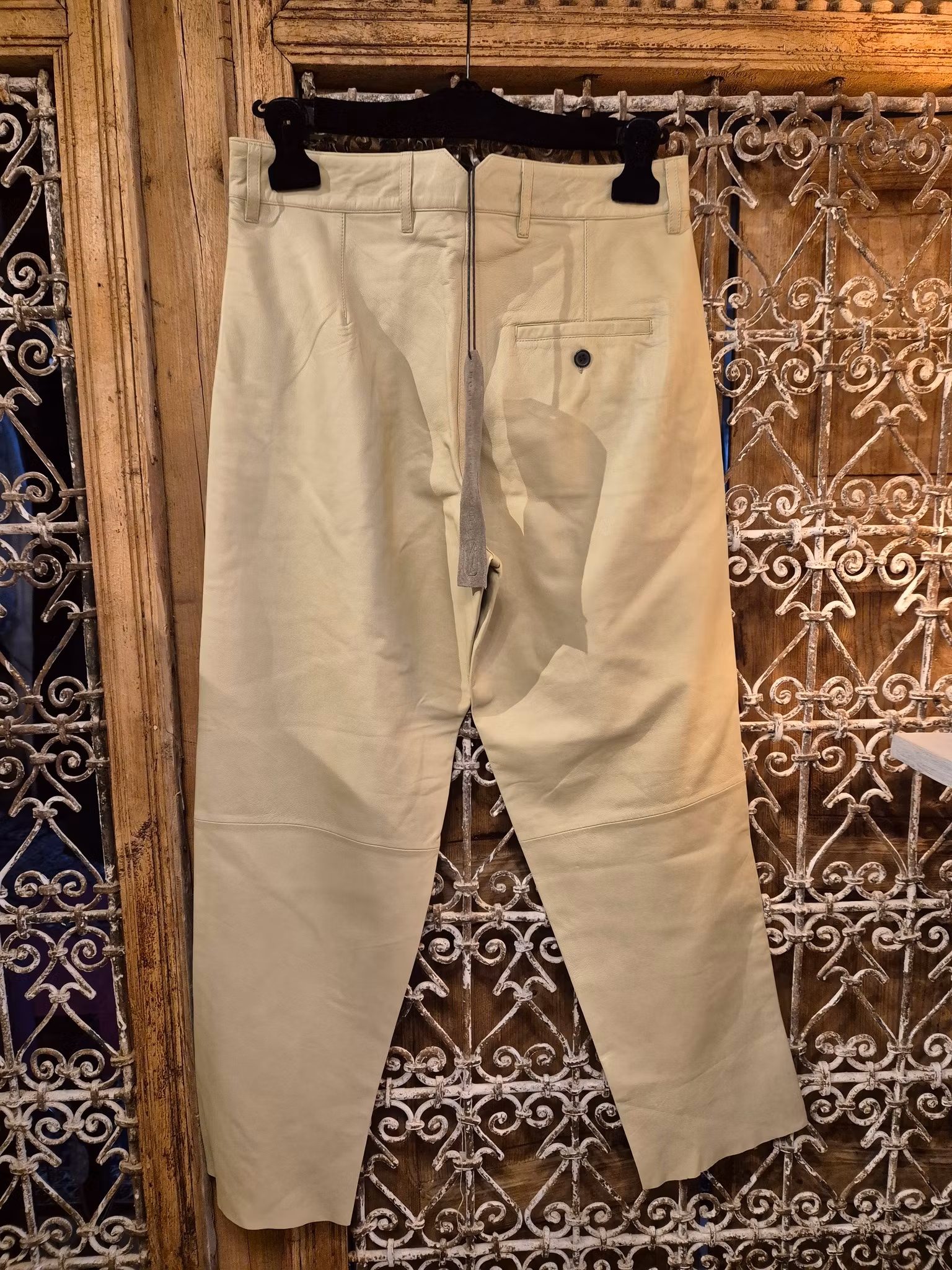 Skinn brallor gul/gröna st 38