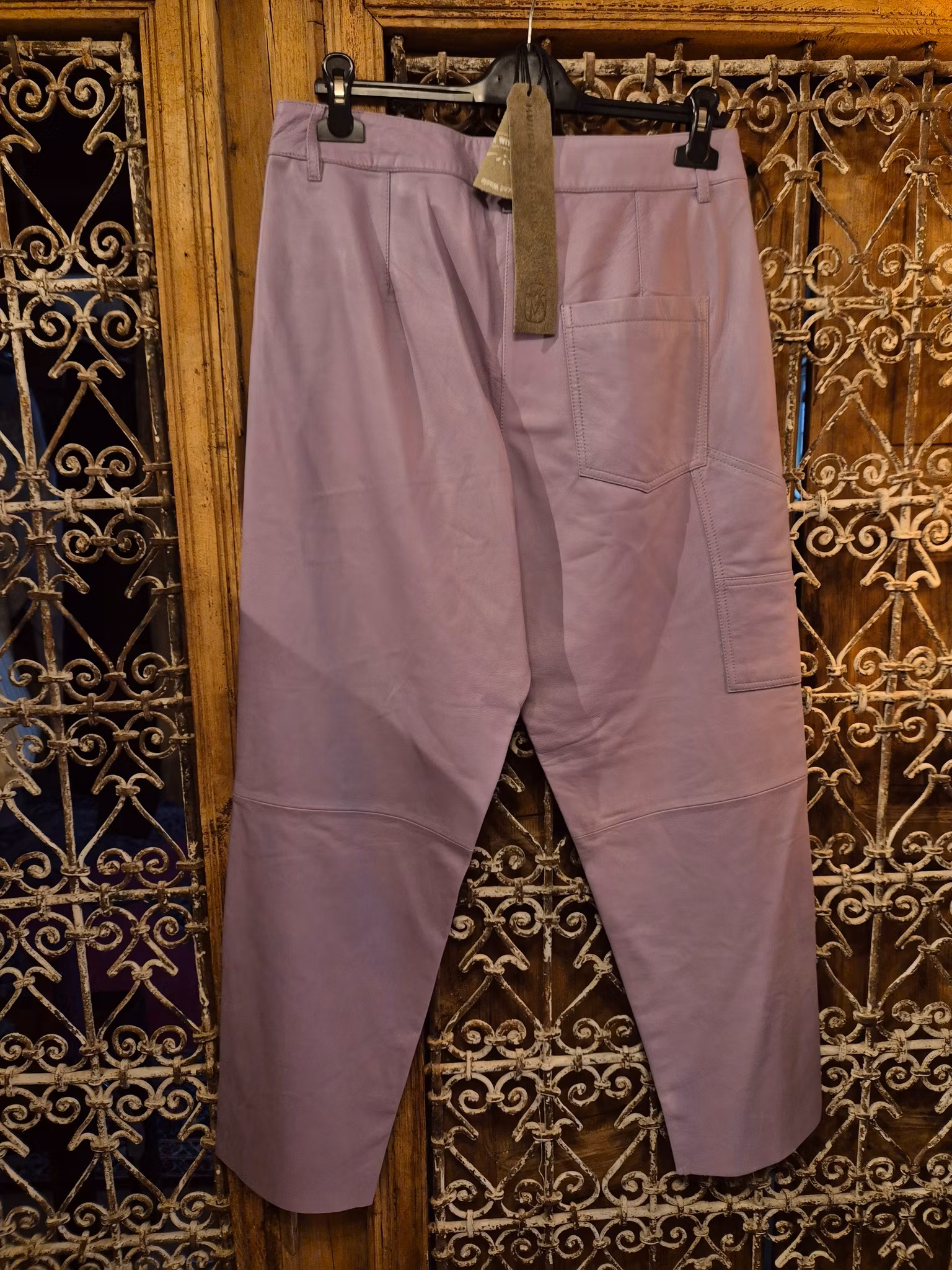 Skinn brallor worker lila st 38