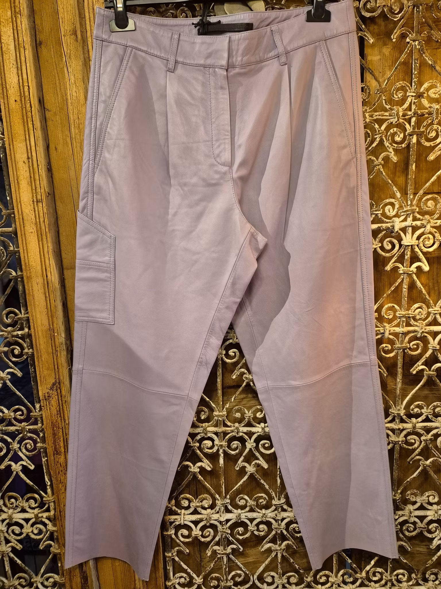 Skinn brallor worker lila st 38