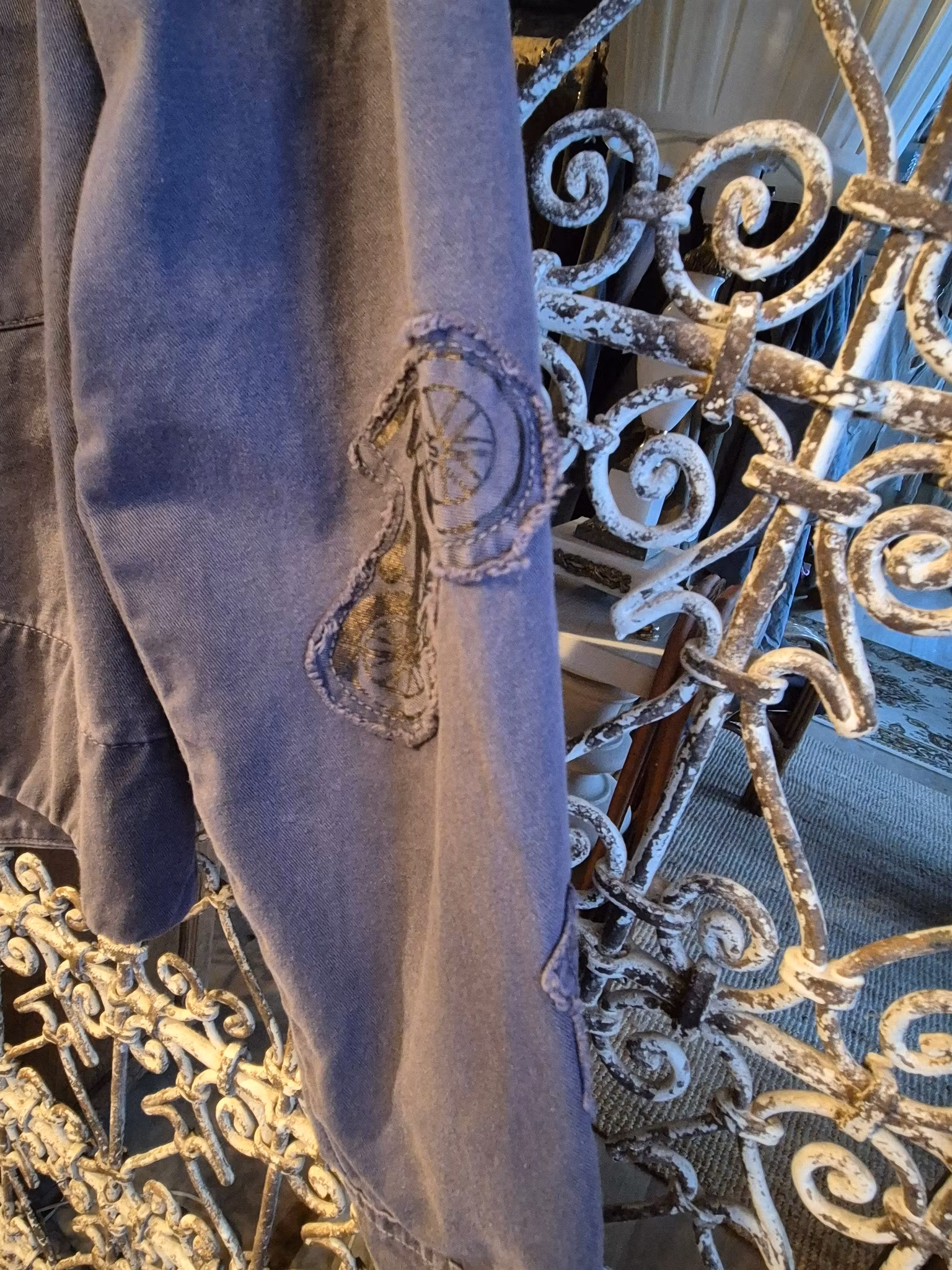 Odd Molly jacka/skjorta lila/blå Nr 56