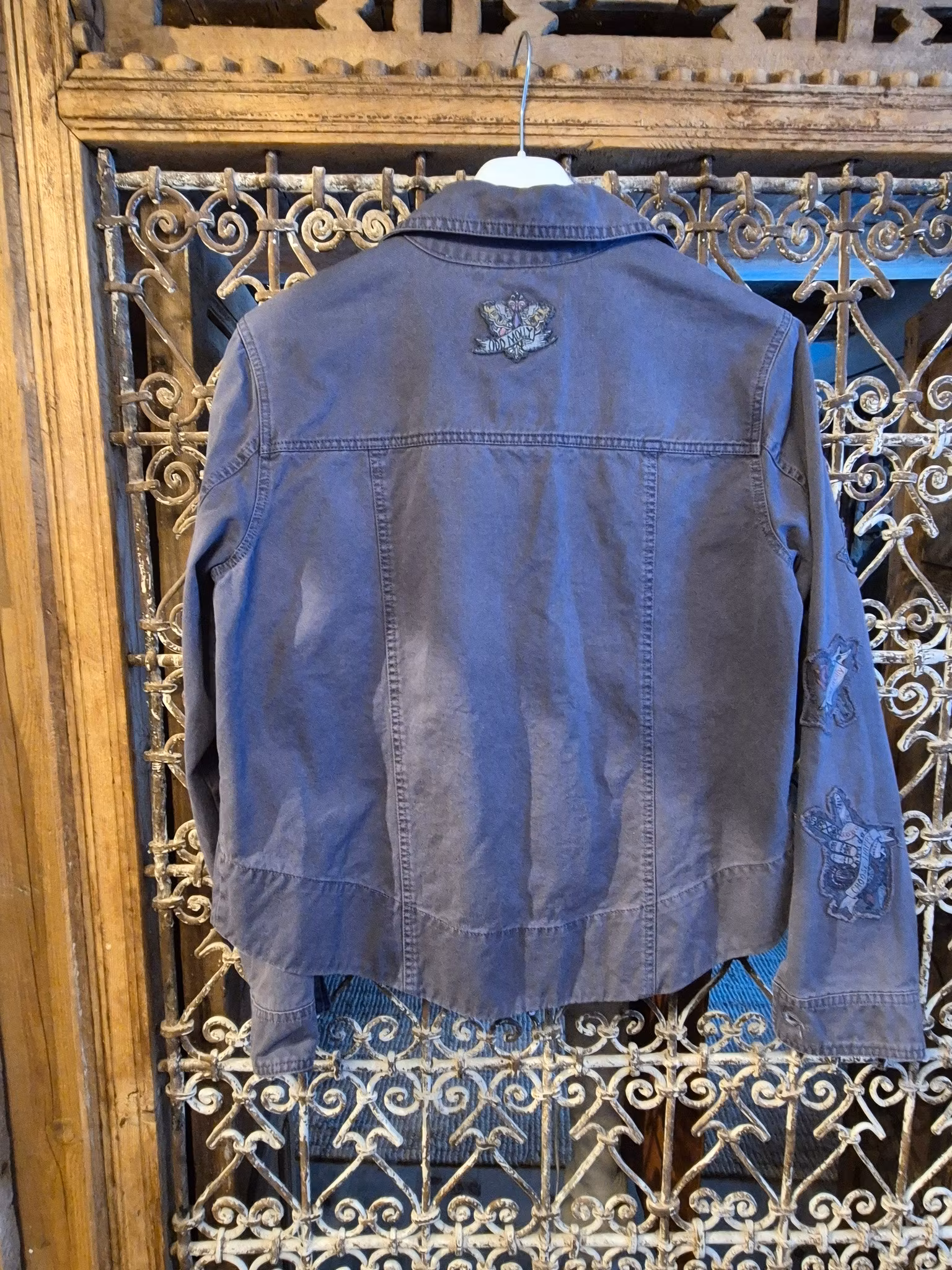 Odd Molly jacka/skjorta lila/blå Nr 56