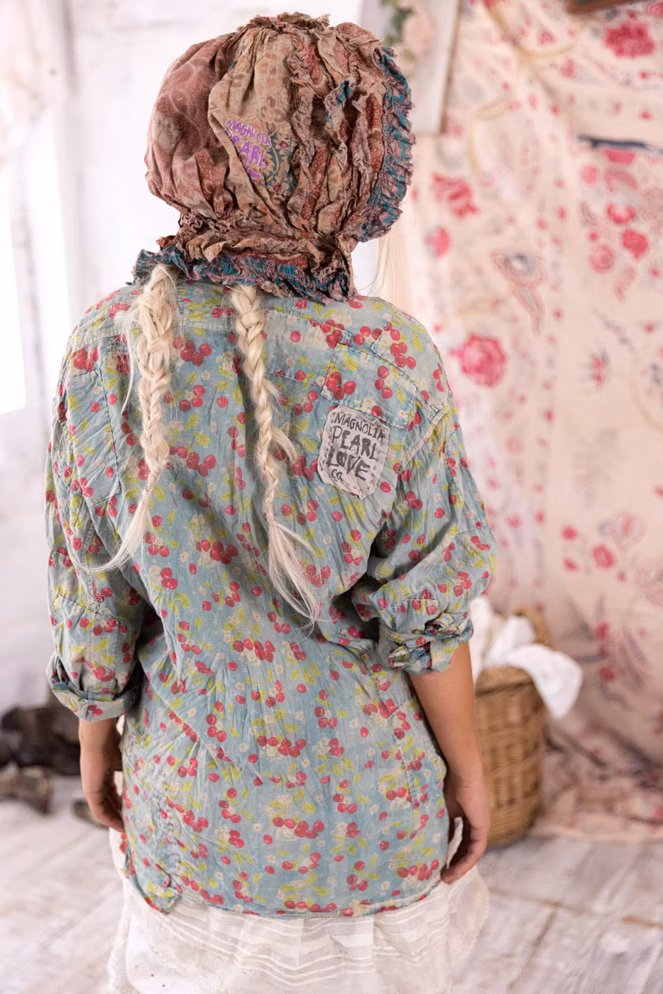 Printed Adison Workshirt | Color: Cherry Blossom