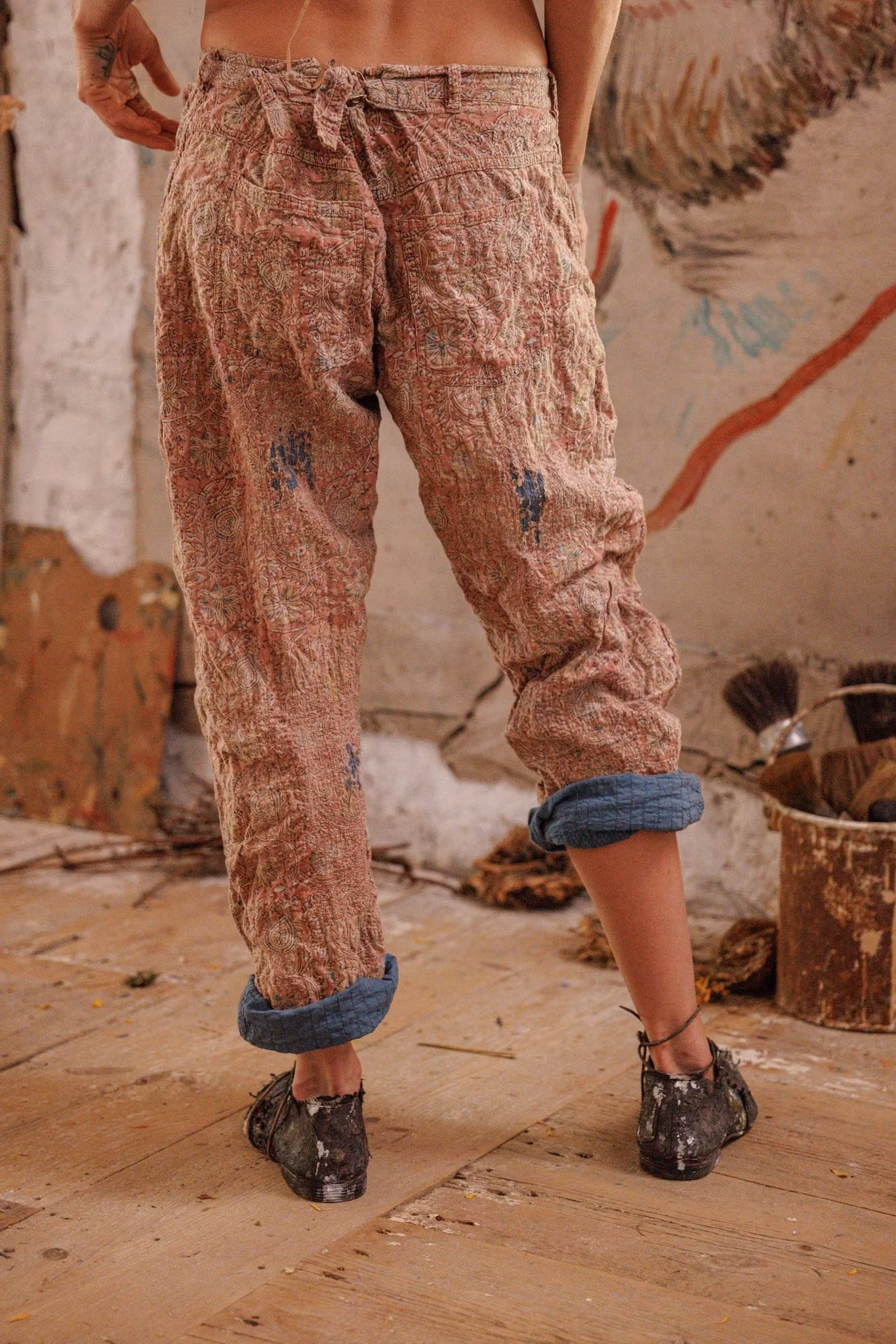 Block Print Roe Denims