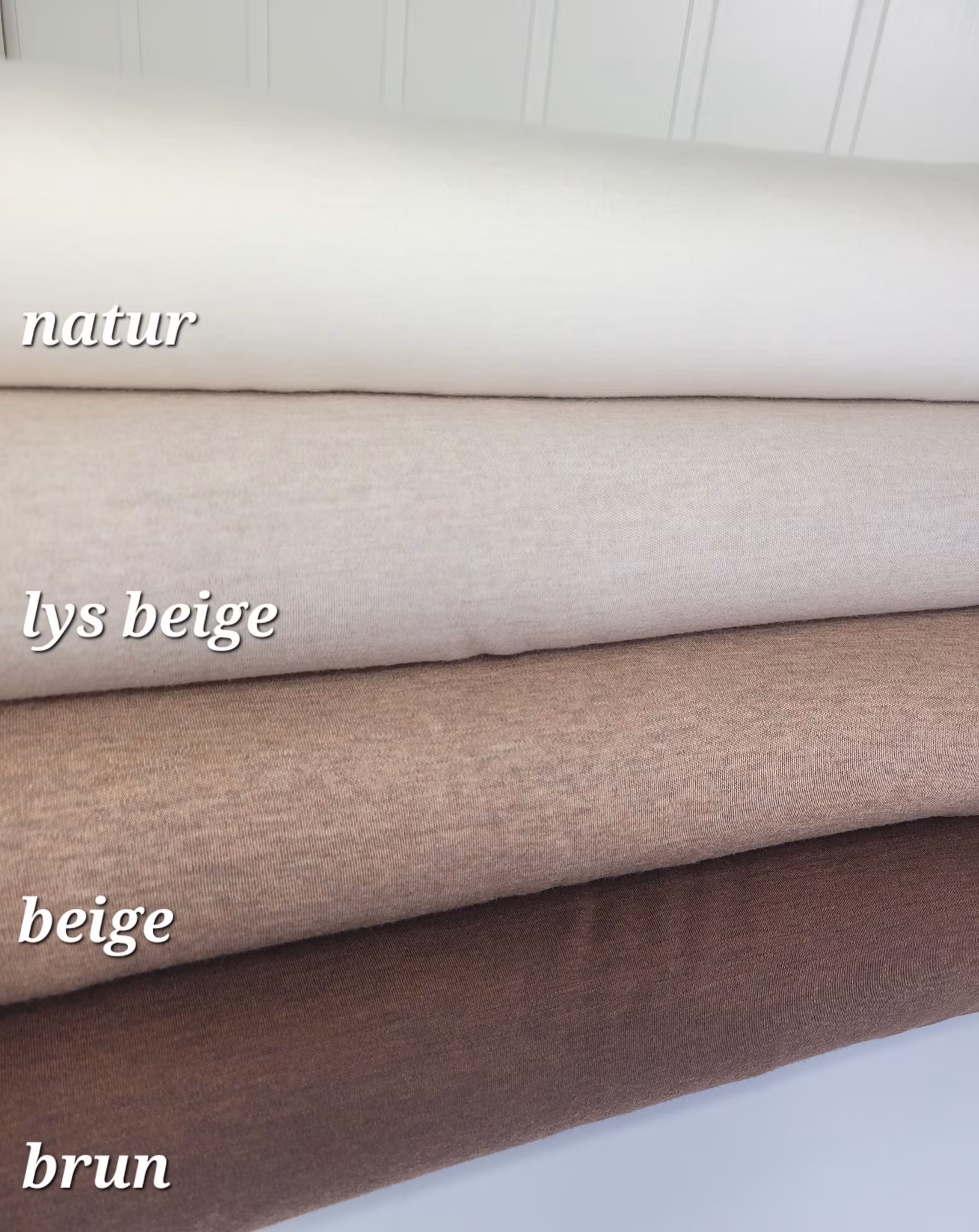 Merinoull interlock Lys beige