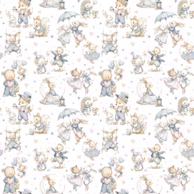 Dyr i godt selskap mini hvit jersey