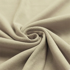 Dark beige ribbjersey