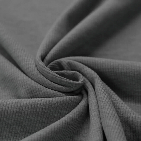 Dark grey ribbjersey