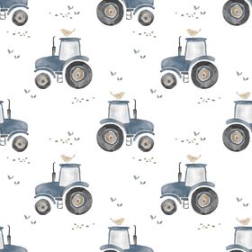 Traktor blå jersey