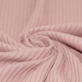 Nude pink ribbjersey