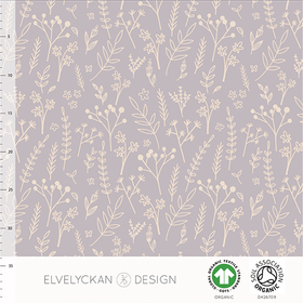 Flower Twig Lilac ribbjersey