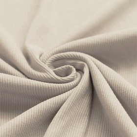 Light beige ribbjersey
