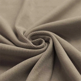 Taupe ribbjersey