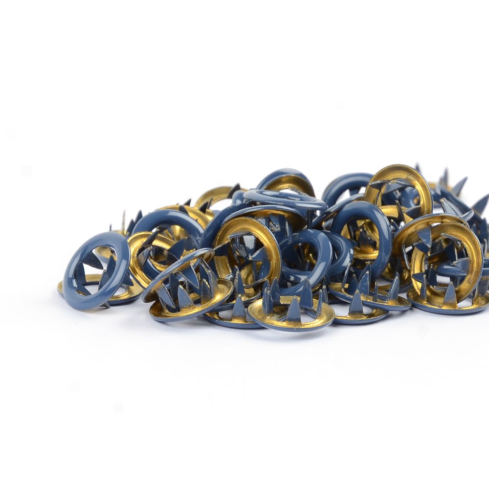 Blueberry metalltrykknapp Tygdrømmar - 10 stk